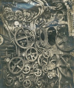 Control room of the UB-110 German submarine, 1918